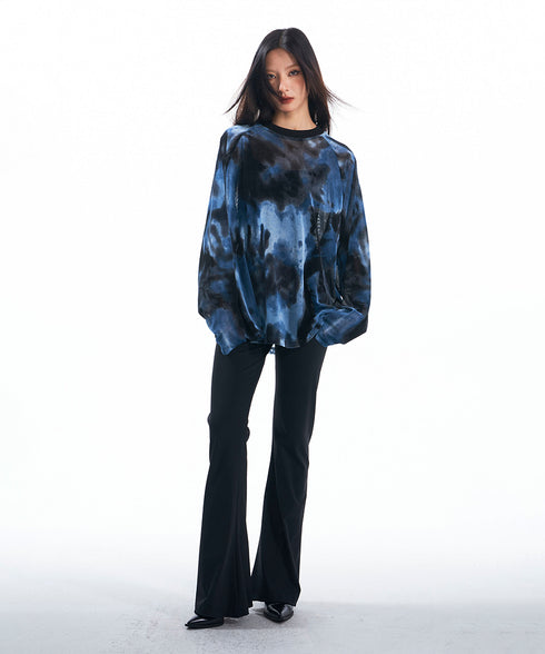 Blurred Print Top